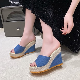 2024 New Summer Women's Shoes Platform Thick-Soled Women's Sandals Slippers Casual Sandals Wholesale