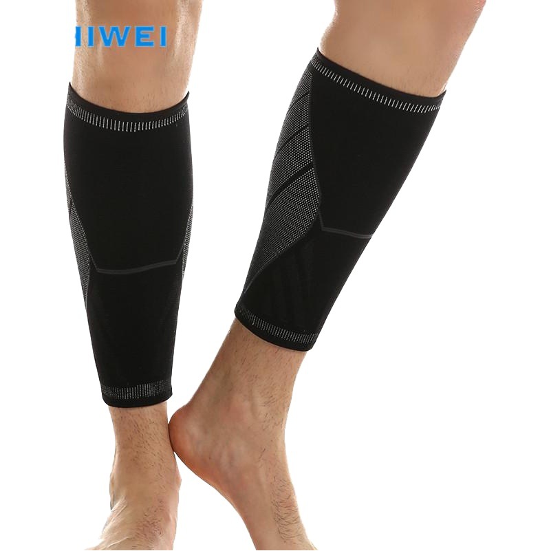 Shiwei new design nylon knitted breathable leggings calf protection cover four sides high elastic protection soft cross-border recommend