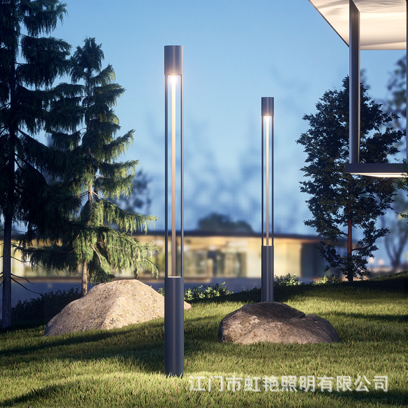 花园灯小区户外防水立柱景观灯简约现代庭院灯公园圆柱路灯