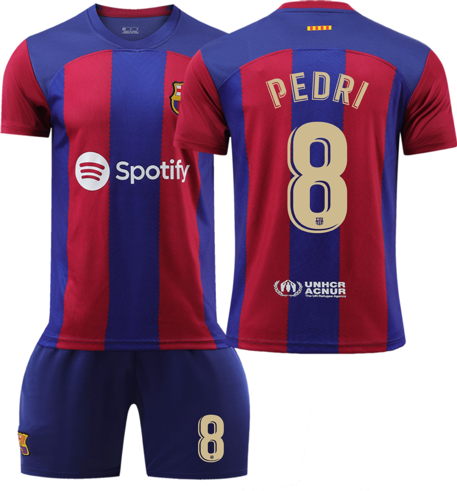 23-24 Barcelona casa uniforme Massey N ° 10 Barcelona Jersey superior N ° 9 Levan N ° 30 Garvey 8 pederi