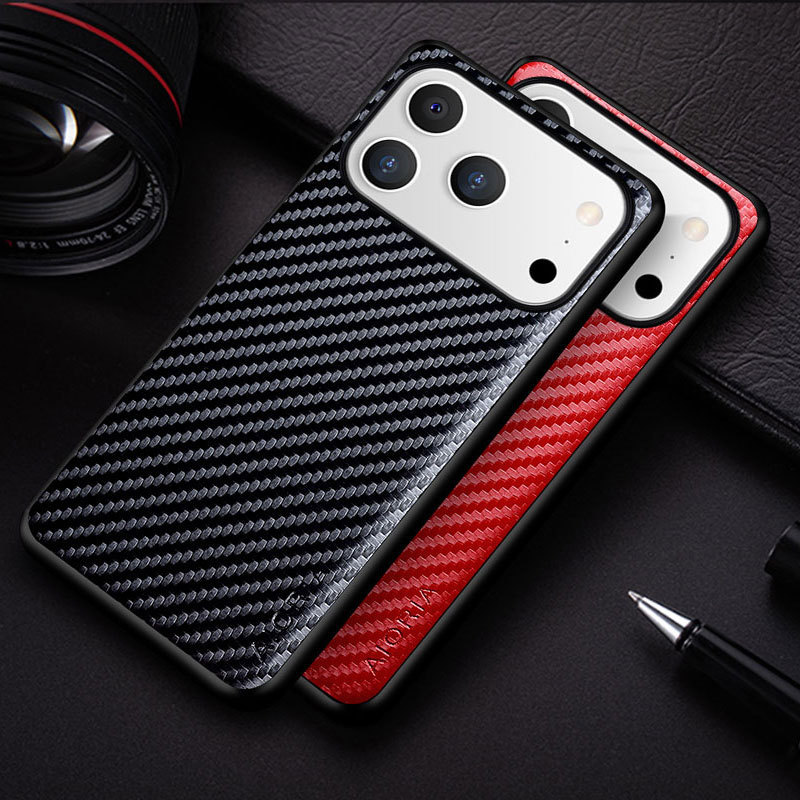 For Apple iPhone 17 Pro Max iPhone Air Carbon Fiber Weave Pattern Phone Case For Apple iPhone 17 Pro Max iPhone Air Carbon Fiber Weave Pattern Phone Case