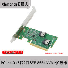 о���_PCIe4.0x8x16�DSlimsas SFF8654�D�ӿ�U.2NVMe�̑BӲ�P�Uչ