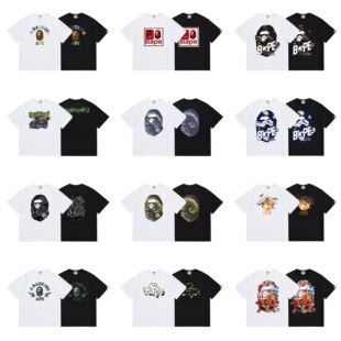 BAPE T-Shirt����Գ���^С�����ԲʈA�I���^���ɶ���T���羳����