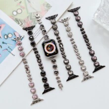 Для applewatch8 ремешок iwatch9 Apple часы металлические 10se бриллиантовый милый KTCat циркон