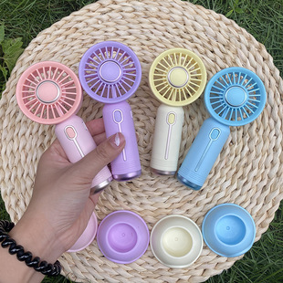 Cross-border 2025 mini usb fan cartoon student charging compact portable desktop handheld fan new