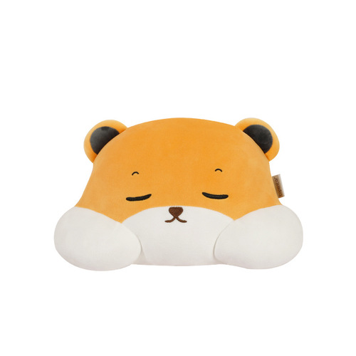 Ide cartoon pp cotton car headrest car lumbar support neck pillow plush set girls car supplies