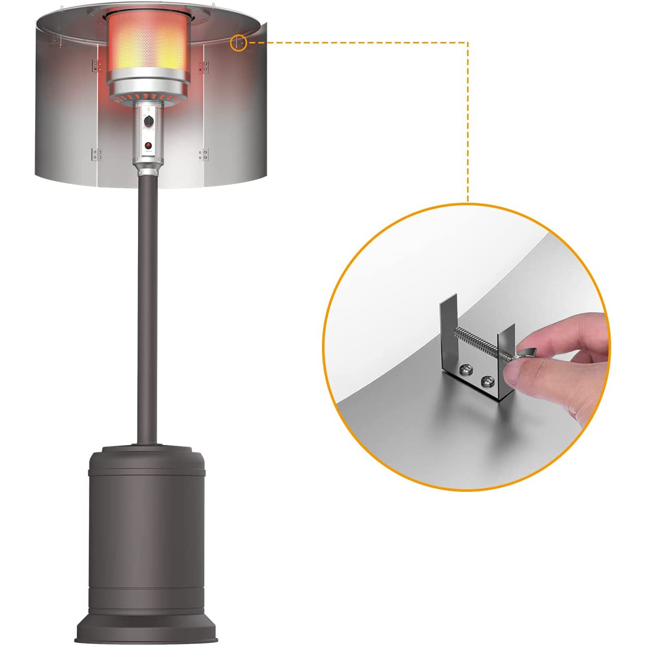patio heater wind guard 2
