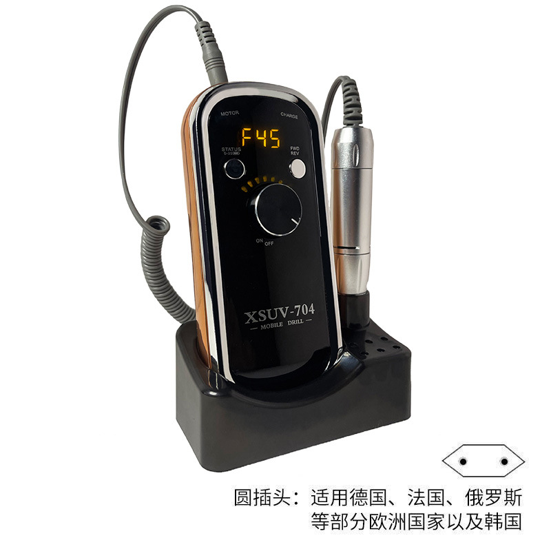 Polizador de uñas portátil transfronterizo 45000RPM Polizador de pulido multifuncional de almacenamiento de energía especial para la tienda de uñas