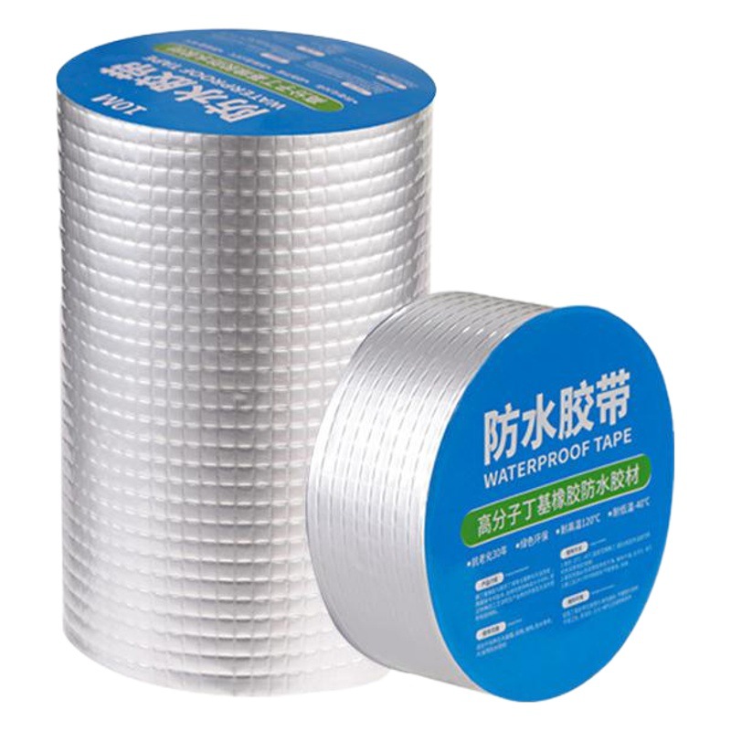 Fabricante de cinta de butilo autoadhesiva impermeable en espiral material sellador de papel de aluminio tira de color acero techo cocina tubería cinta de reparación de fugas