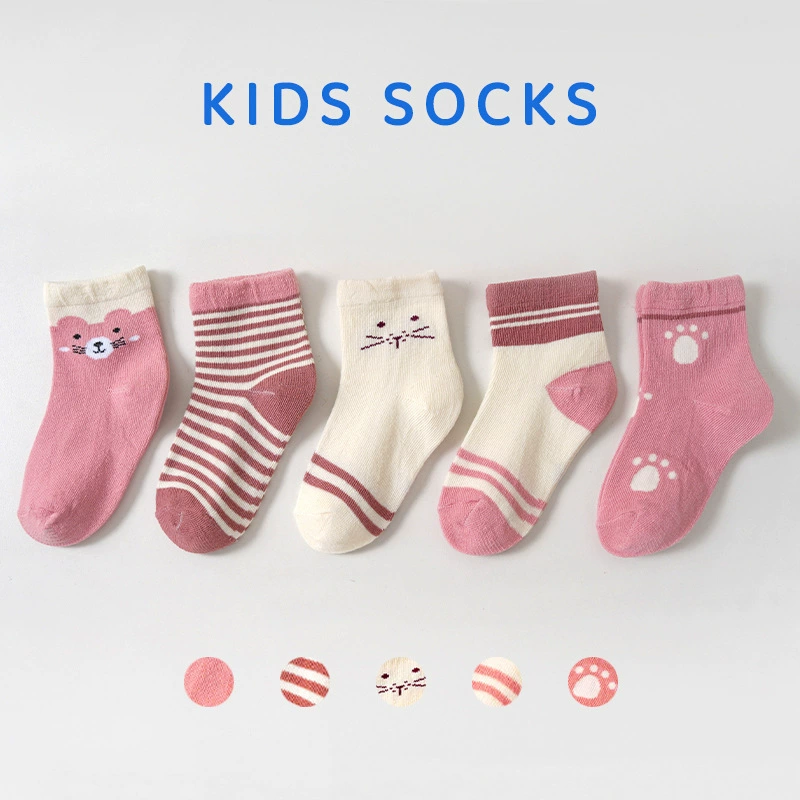 Детские принтовые носки, набор 5 пар, assorted designs, размеры 0–1 / 1–3 / 4–6 лет