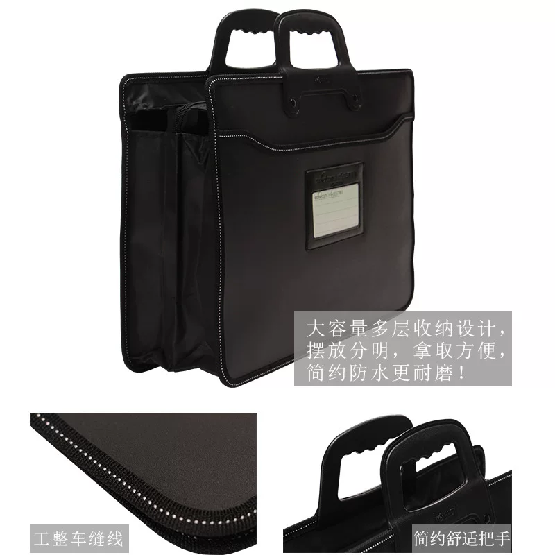 Кожаный портфель для авто AliExpress Yuankangbai A4 с карманом для визиток и внутренним отсеком HB418 подарок