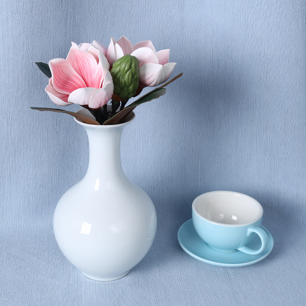 Flor artificial magnolia, mano de mano, EVA, flor falsa, hogar, sala de estar, mesa de comedor, proyecto de decoración suave, decoración de hotel, múltiples cabezas