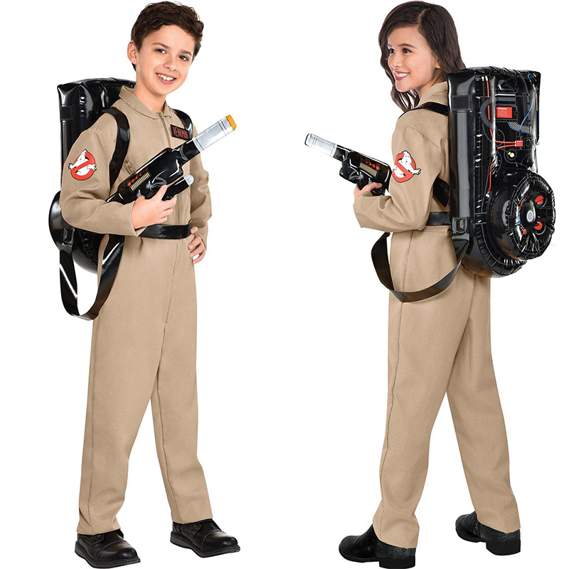 Cross Border Halloween Party Ghostbusters One Piece Costume Kids cosplay Proton Inflatable Backpack Gun