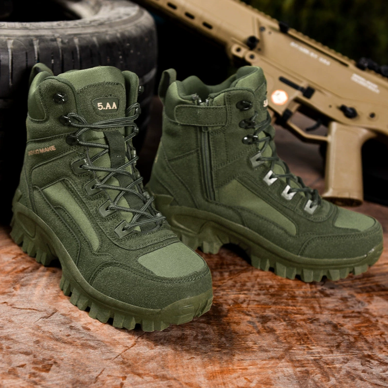 Тактические высокие ботинки (Martens) для лета, для подъёма и походов, лёгкие, для тренировок