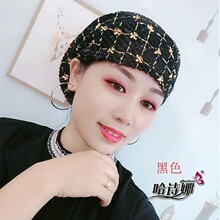 帽子女春夏封顶柔软包头帽头巾帽蕾丝薄衬透气堆堆帽光头帽月子帽