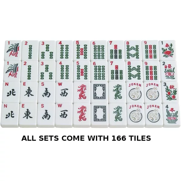 Amazon Cross-Border Best-Selling American-Style Mahjong Set, Melamine Mahjong, Casual Mahjong Tabletop Game