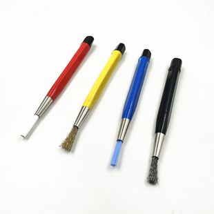 Watch repair tool fiber cleaning pen 3 pack glass fiber pen brush embroidery pen copper brush steel brush sand drawing pen