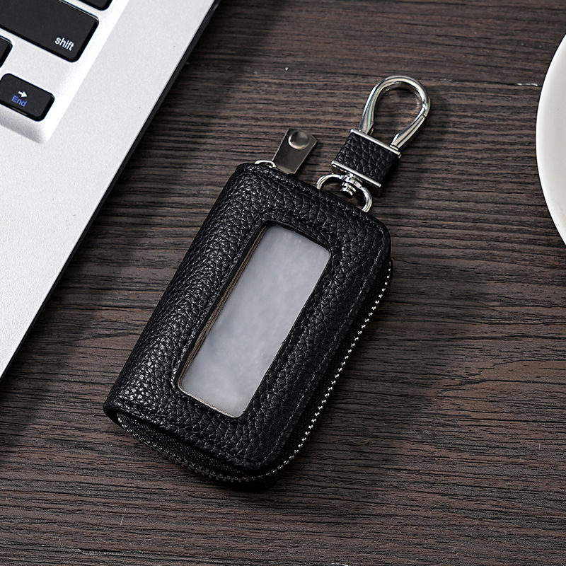 Bolso para llaves compacto portátil de negocios Bolso de almacenamiento para sensor de automóvil universal para hombre Almacenamiento para mujer de gran capacidad