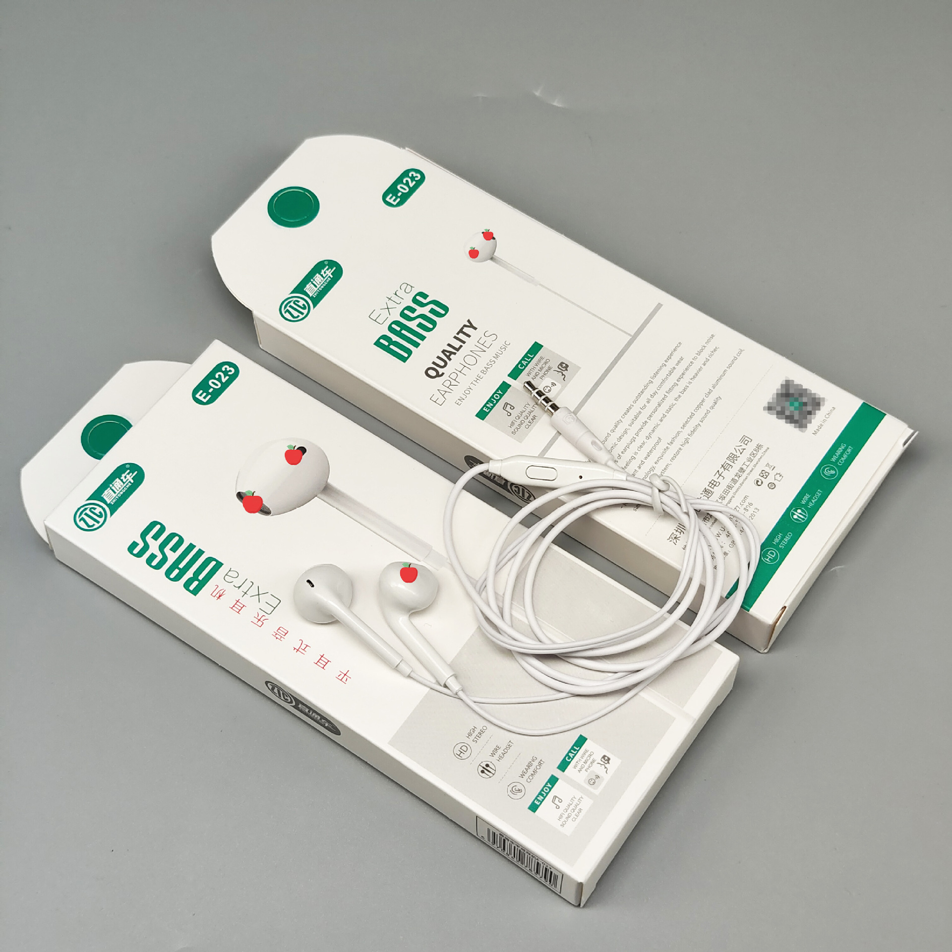 Over-ear headphones with deep bass semi-in-ear 3.5 stereoscopic general-purpose wired headphones manufacturer bulk wholesale