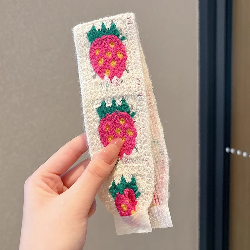 2025 nuevos niños velcro bandas de cabello accesorios de cabello acabado artefacto de cabello de verano para niñas frangeas adornadas correa de cabello