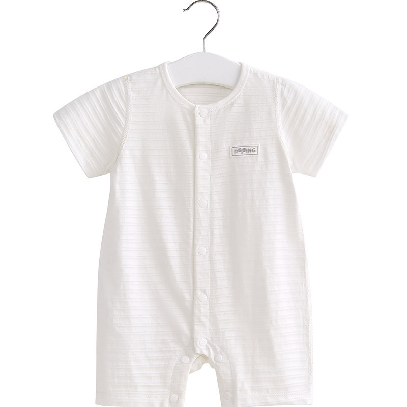 Bebé mono verano fino recién nacido Ropa abierta entrepierna niño mameluco manga corta niños y niñas Bebé Ropa de verano image 6