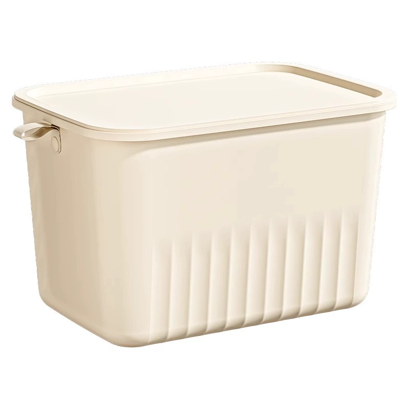Extra large big plastic cream table storage box, increased thickness