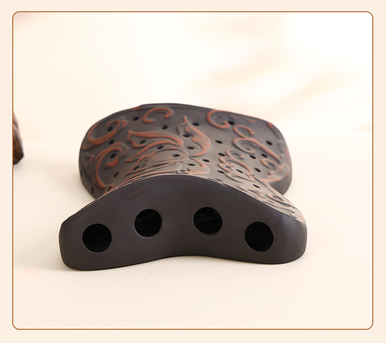 Red Bian Stone Moxibustion Pillow Portable Hanging Moxa Warmer for Neck Waist and Joints with 7 Holes and Moxa Stick Set preparation