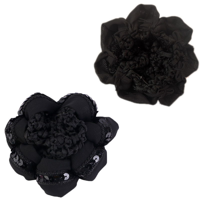 Ladies profesional lentejuelas flores hechas a mano red de cabello bailarina de ballet cabeza de pelo bolas de cabeza cabeza de red niños tocado