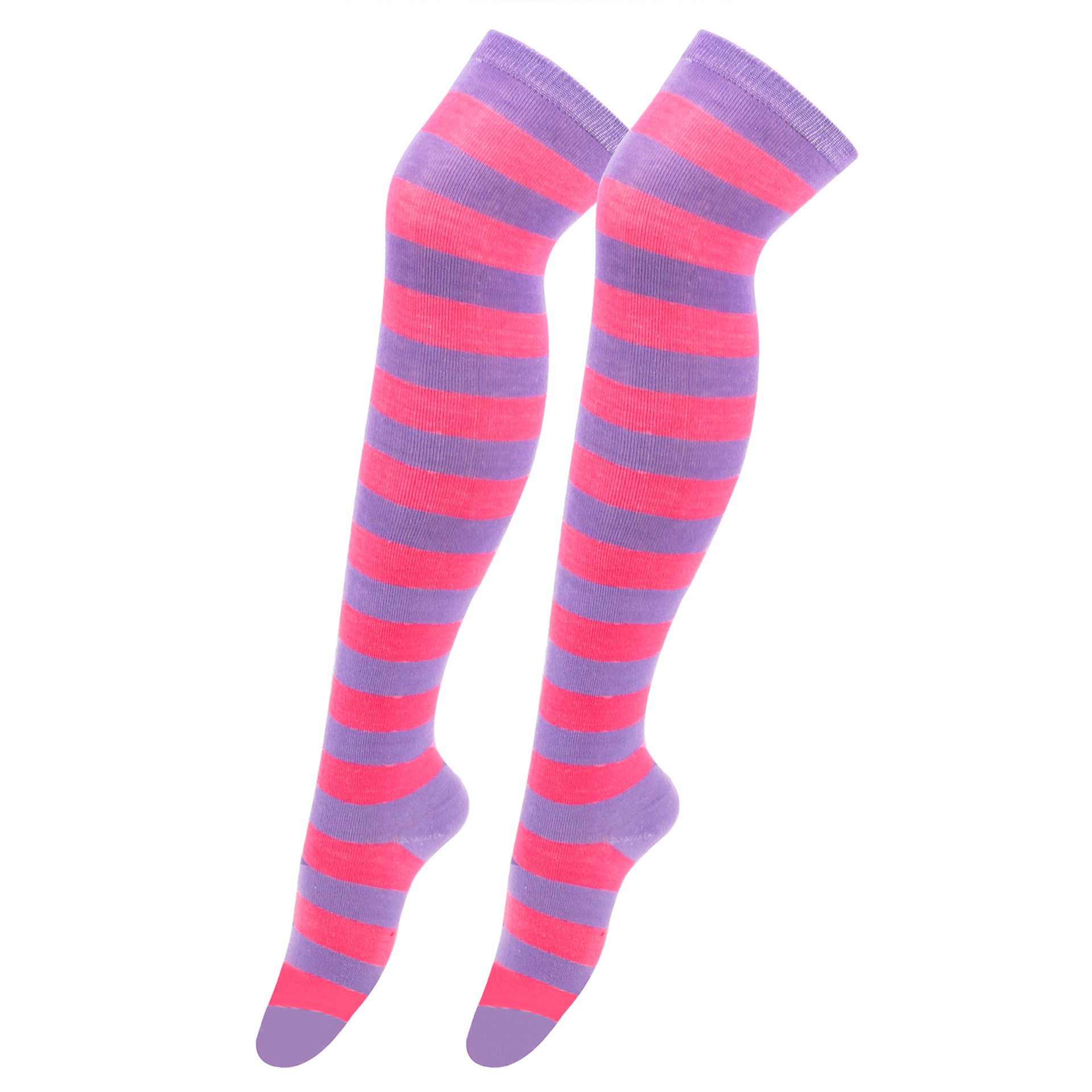 Women's Japanese Style Stripe Polyester Cotton Over The Knee Socks A Pair display picture 3