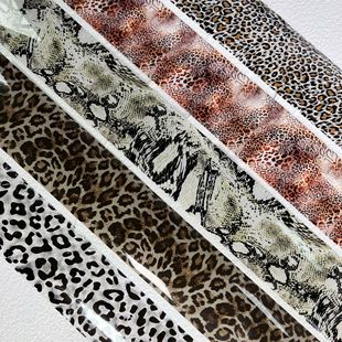 Nail Art Autumn and Winter French Leopard Print Stickers New Transfer Paper 2024 Cross-border New Nail Art Stickers
