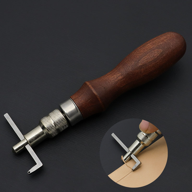 L形皮革挖槽器单用压线拉沟工具diy手工皮雕皮艺工具