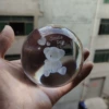 Internally carved ball bear