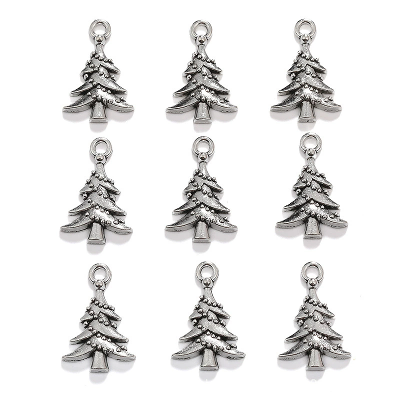 Оптовые ретро подвески из цинкового сплава, подвески для елки, ювелирные подвески, аксессуары для DIY ожерелий, браслетов и сережек