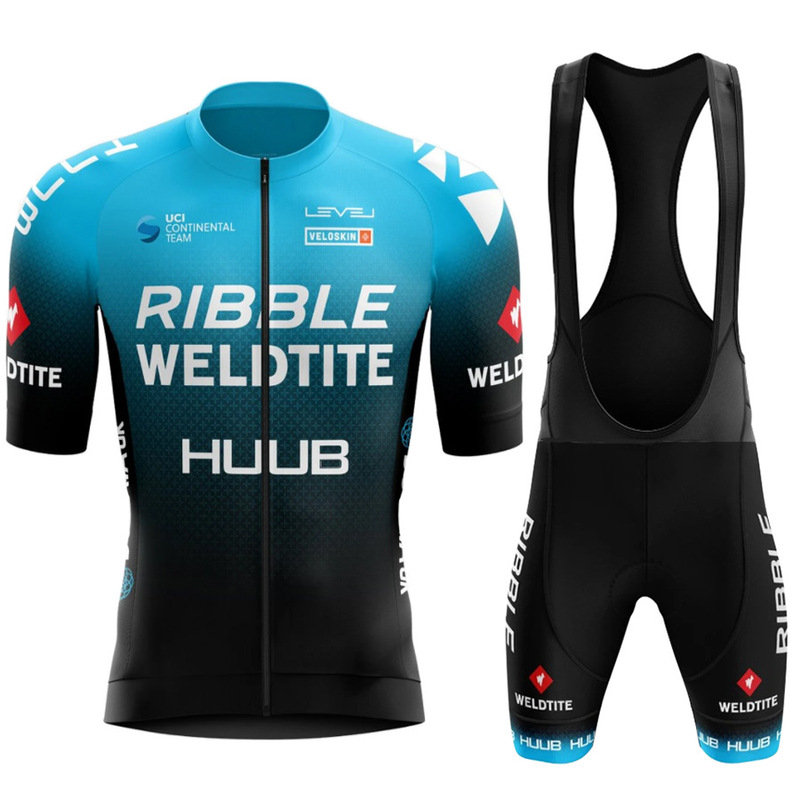Huub Cycling Jersey Short-Sleeve Set Men's Summer Road Cycling Clothing Mountain Bike Cycling Pants Rider Quick-Drying