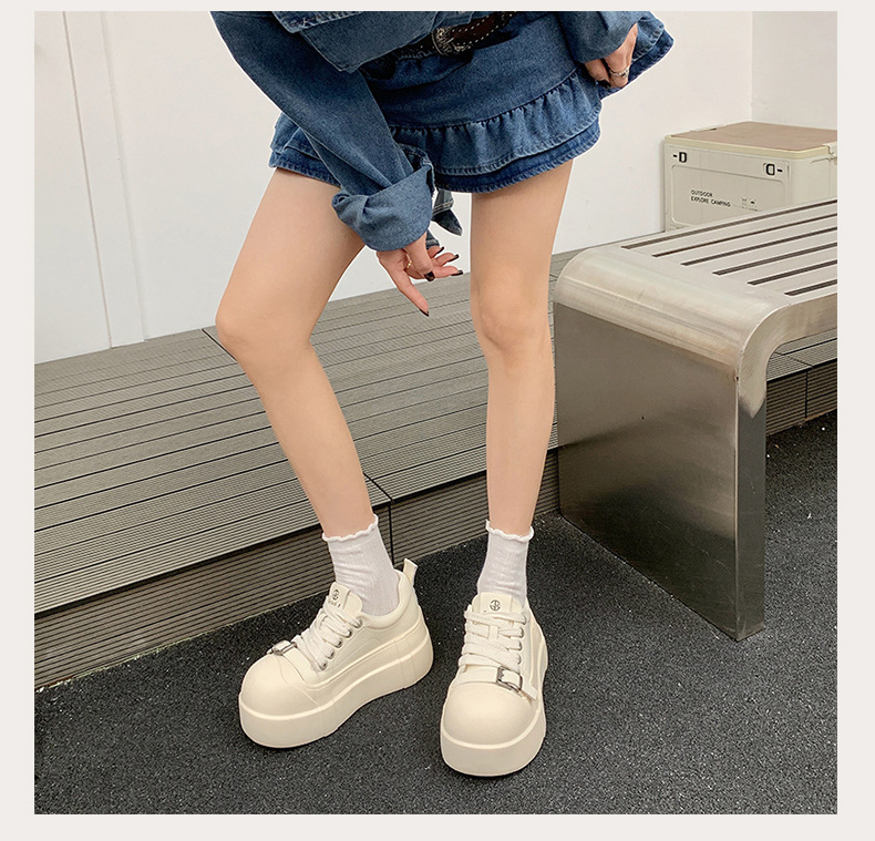 High-end Women's Sneakers With Thick Soles Height Increase, New Spring/autumn Model, Sporty And Casual, Super Popular_vogvips.com