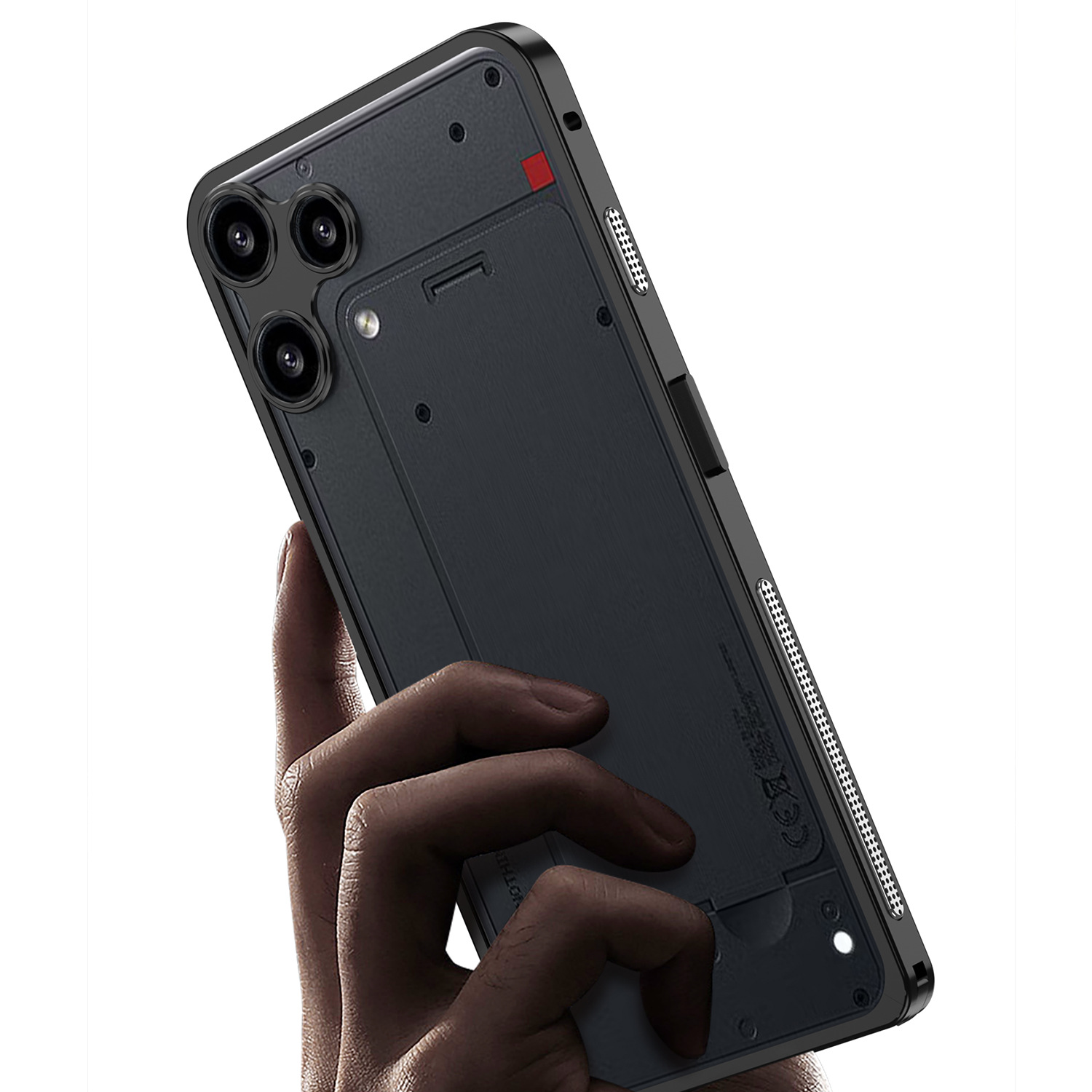 跨境适用nothing phone3a lite金属超薄散热镜头边框海马扣手机壳