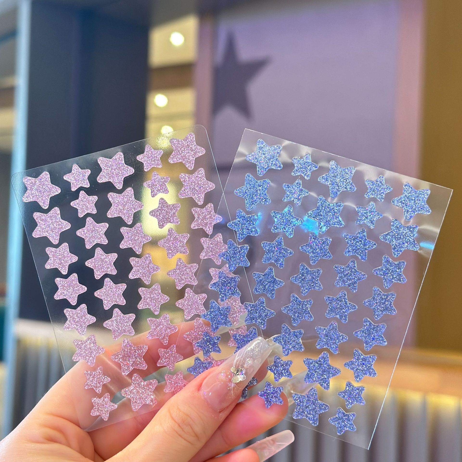 핑크 블루(중간 보라색 색상 상자)