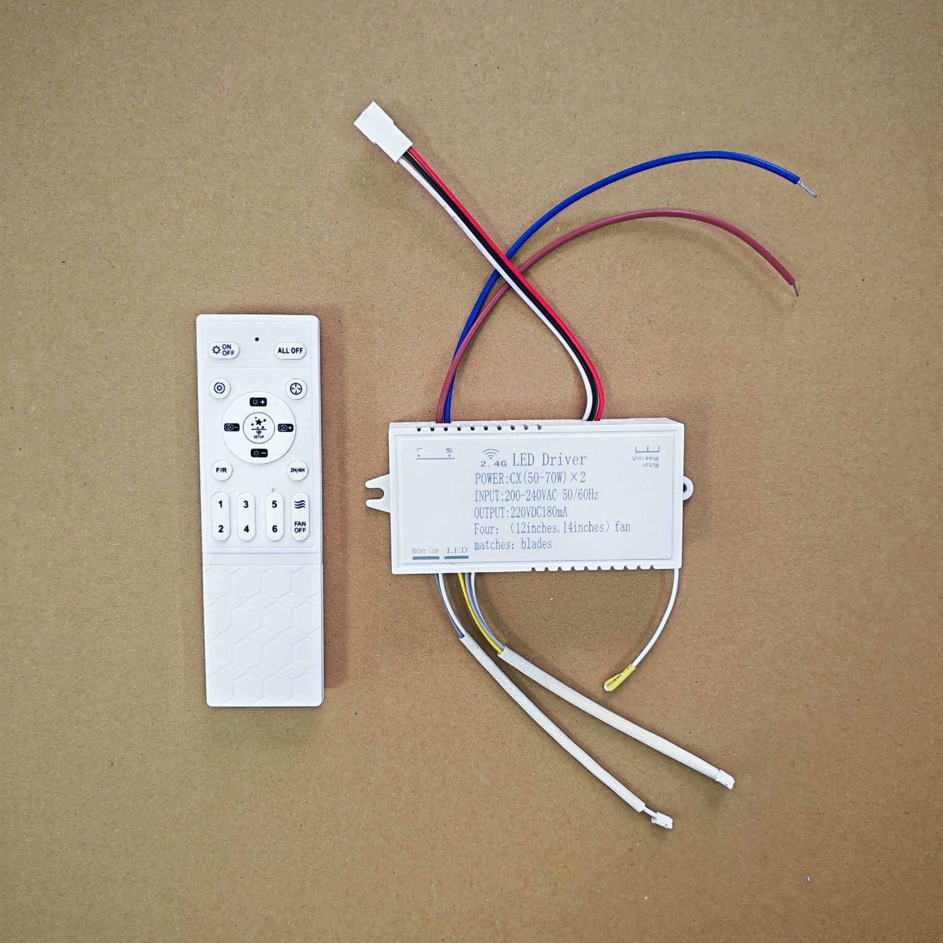 Oscillating Fan Light Remote Control Controller 6-speed DC Inverter Oscillating Fan Light Fixture Accessories Driver