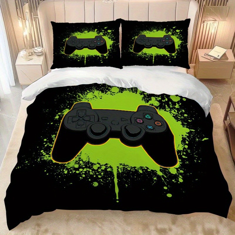 Impresión digital transfronteriza abrasión edredón juego de deportes electrónicos kits textiles suaves pro-piel TEMU / JIT