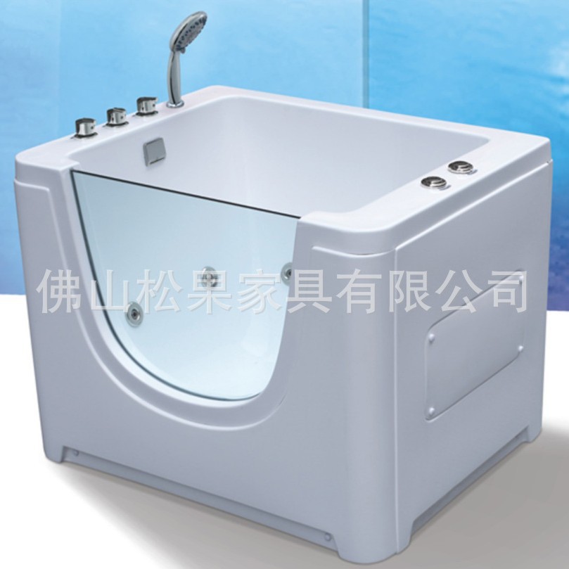 Foshan pine cone. SG Bathroom-BB Bathtub Baby Bath with Bubble Bath and Glass and Lights Baby Bath