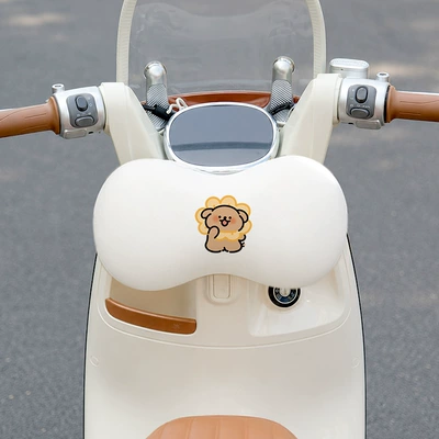 anti-collision headrest, children's seat head: Elektromobil üçün bamper qoruyucu yastıqlar - floral-pattern-yellow-dog