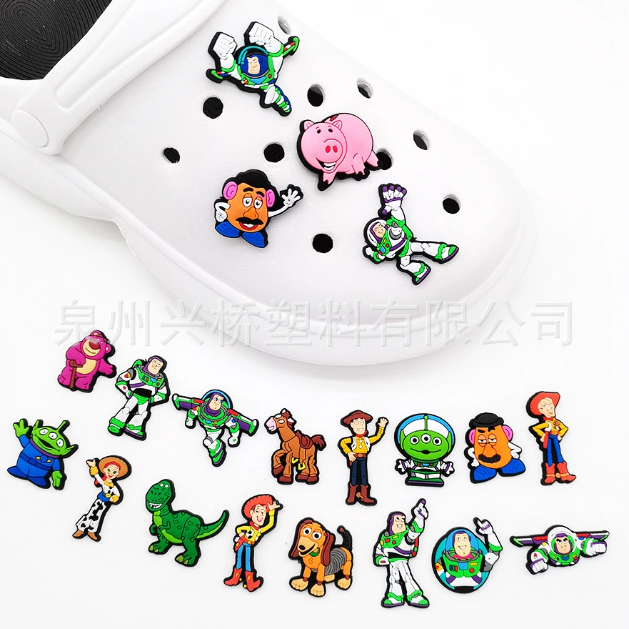 Украшения для обуви Toy Story 20 шт., вставки для Crocs с персонажами (Вуди, Баз, Рекс)