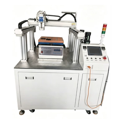 Gantry-type fully automatic AB glue dispensing machine, dual-component epoxy resin potting machine, automatic proportioning and mixing dispensing equipment (Yapışqan paylayıcı adapterlər) - gantry-type-fully-automatic-ab-glue-dispensing-machine-deposit-required