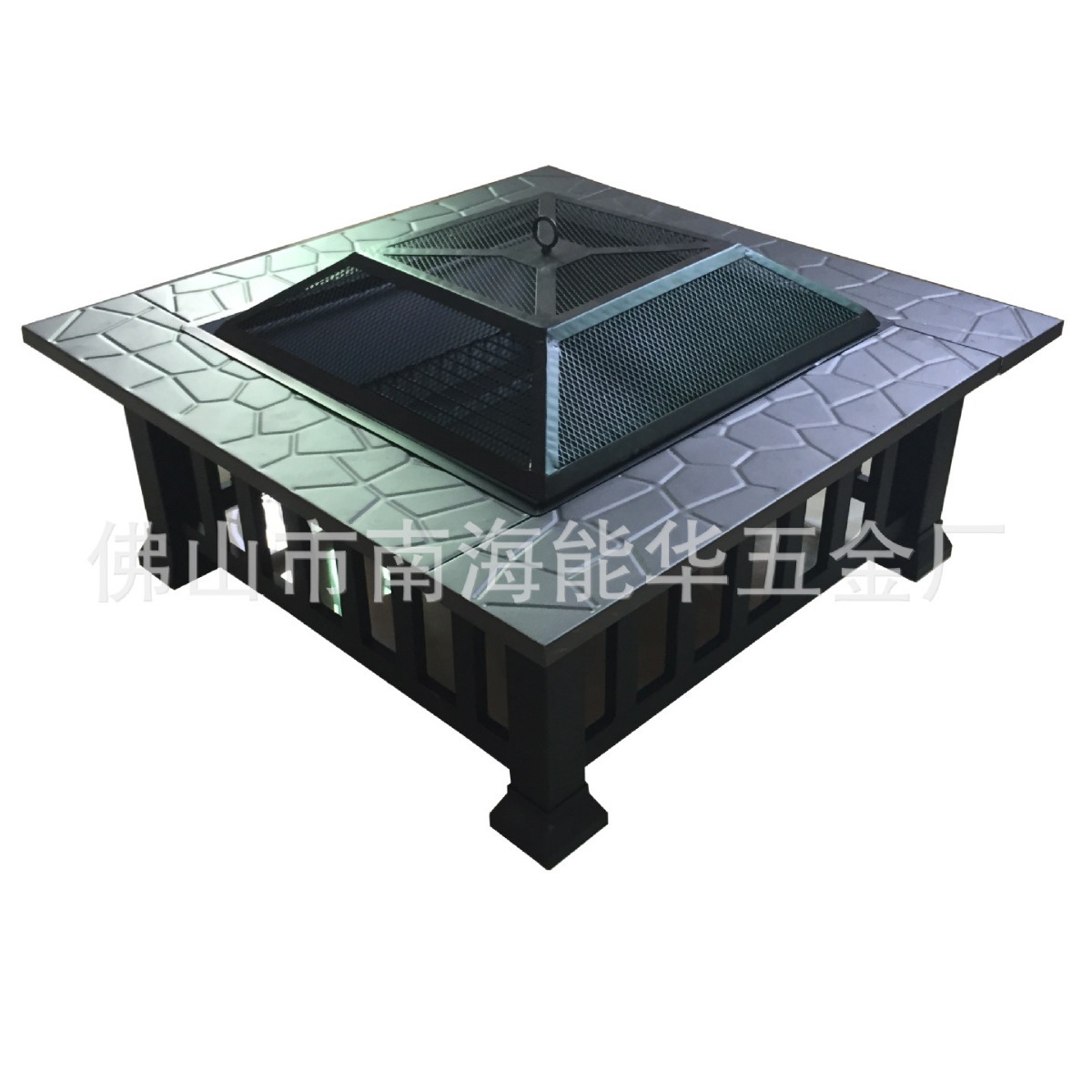 Directo de fábrica al aire libre cuadrado estufa de barbacoa brasero de carbón barbacoa hogar Parrilla de barbacoa interior al por mayor