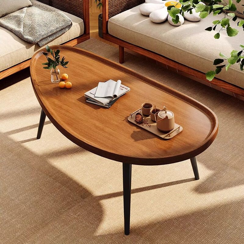 Coffee Table for Living Room, Small Side Table for Sofa, Round Table, Movable Balcony Tea Table, Bedroom Bedside Table Replacement