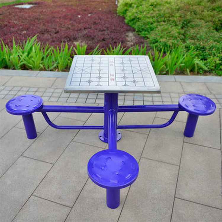 室外健身器材户外小区公园不锈钢棋牌桌麻将象棋桌广场老人路径