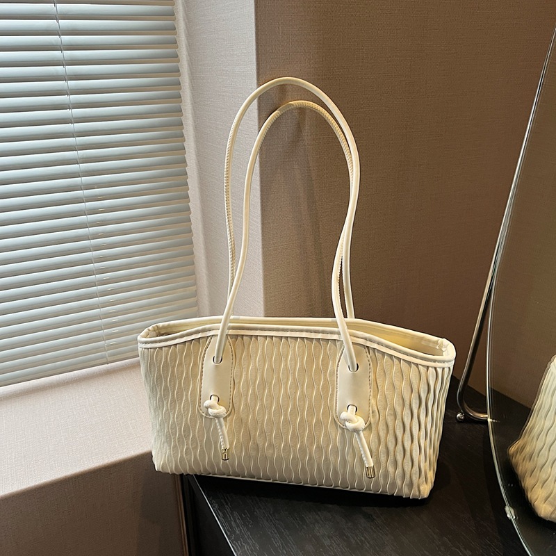 Nicho Zhong estriado bolso de hombro único para mujeres otoño invierno 2025 nuevo bolso de mujer de viaje universal bolso de mano