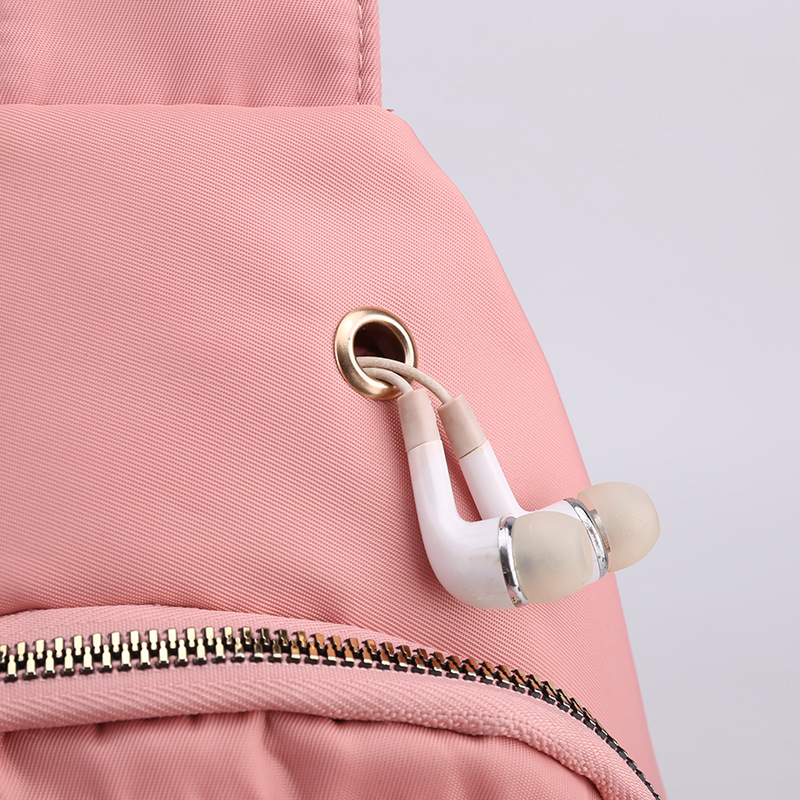 Estilo coreano simple bolsa de pecho de las mujeres nuevo multi-capa de hilo de bordado de gran capacidad bolsa de hombro chica ocio al aire libre bolsa de mensajero