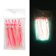 Octopus Fishing Lures Luminous Octopus Skirts Fishing Squid Skirts Soft Octopus Squid Skirts Glow Plastic Octopus Trolling Bait Saltwater Squid Skirts Soft Octopus Bait for Bass Trout