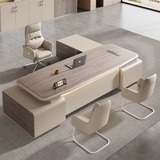 Окрашенный босс офис офисный стол комбинация легкие роскошные высококачественные чувства простой руководитель большой стол